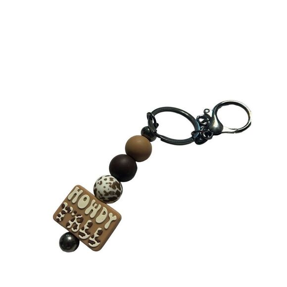 Howdy yall silicone‎ beads keychain ￼ - Picture 1 of 1